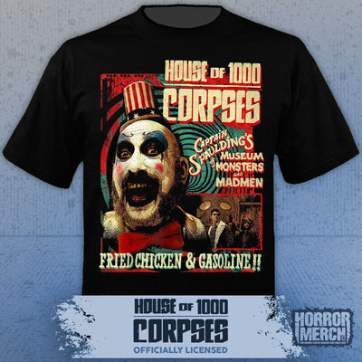 House Of 1000 Corpses - Captian Spauldings Fried Chicken And Gasoline Mens Shirt