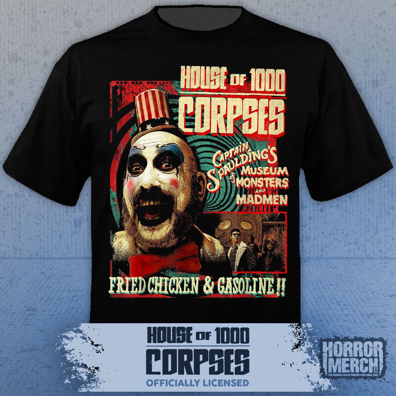 House Of 1000 Corpses - Captian Spauldings Fried Chicken And Gasoline Womens Shirt