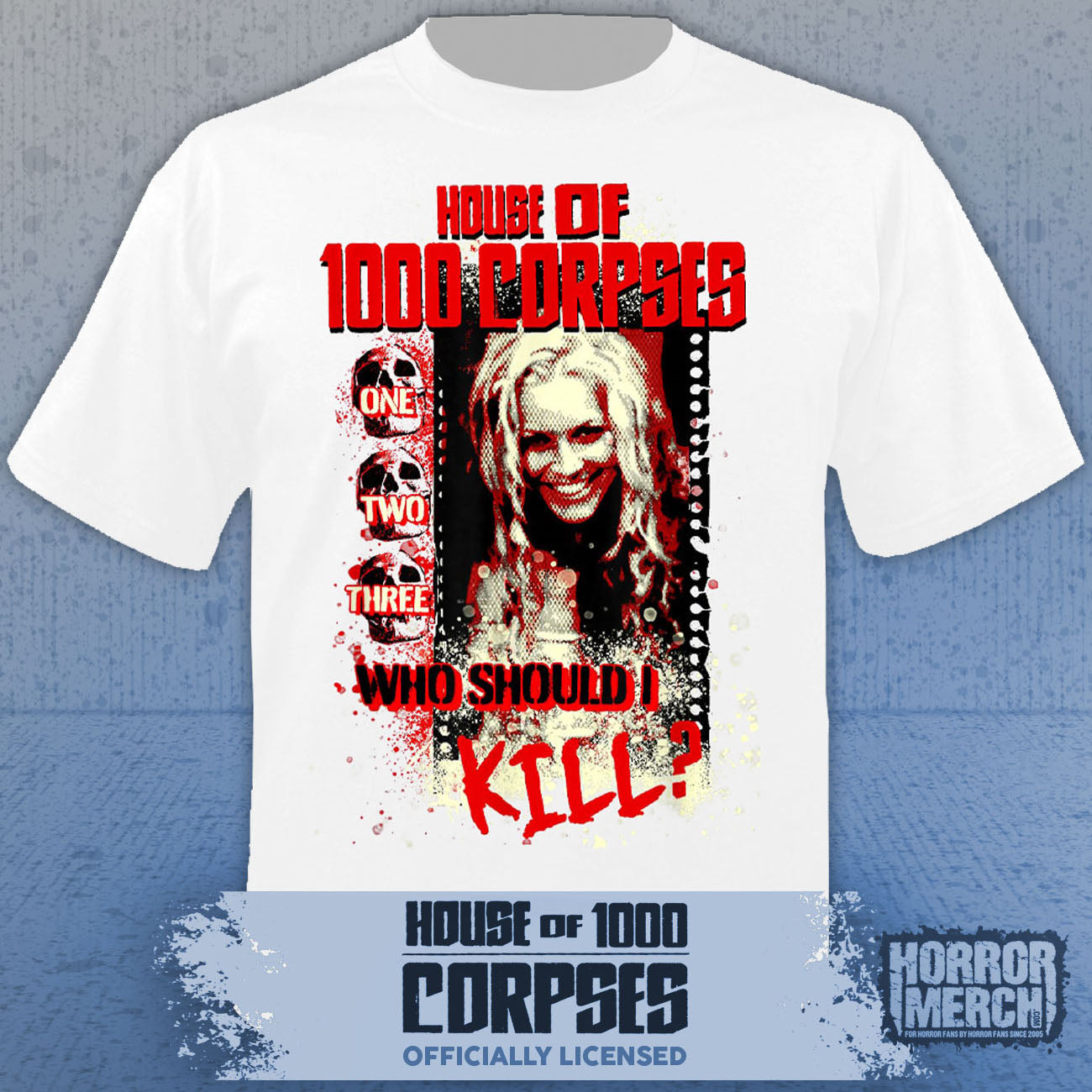 House Of 1000 Corpses - Who Should I Kill Womens Shirt (White)