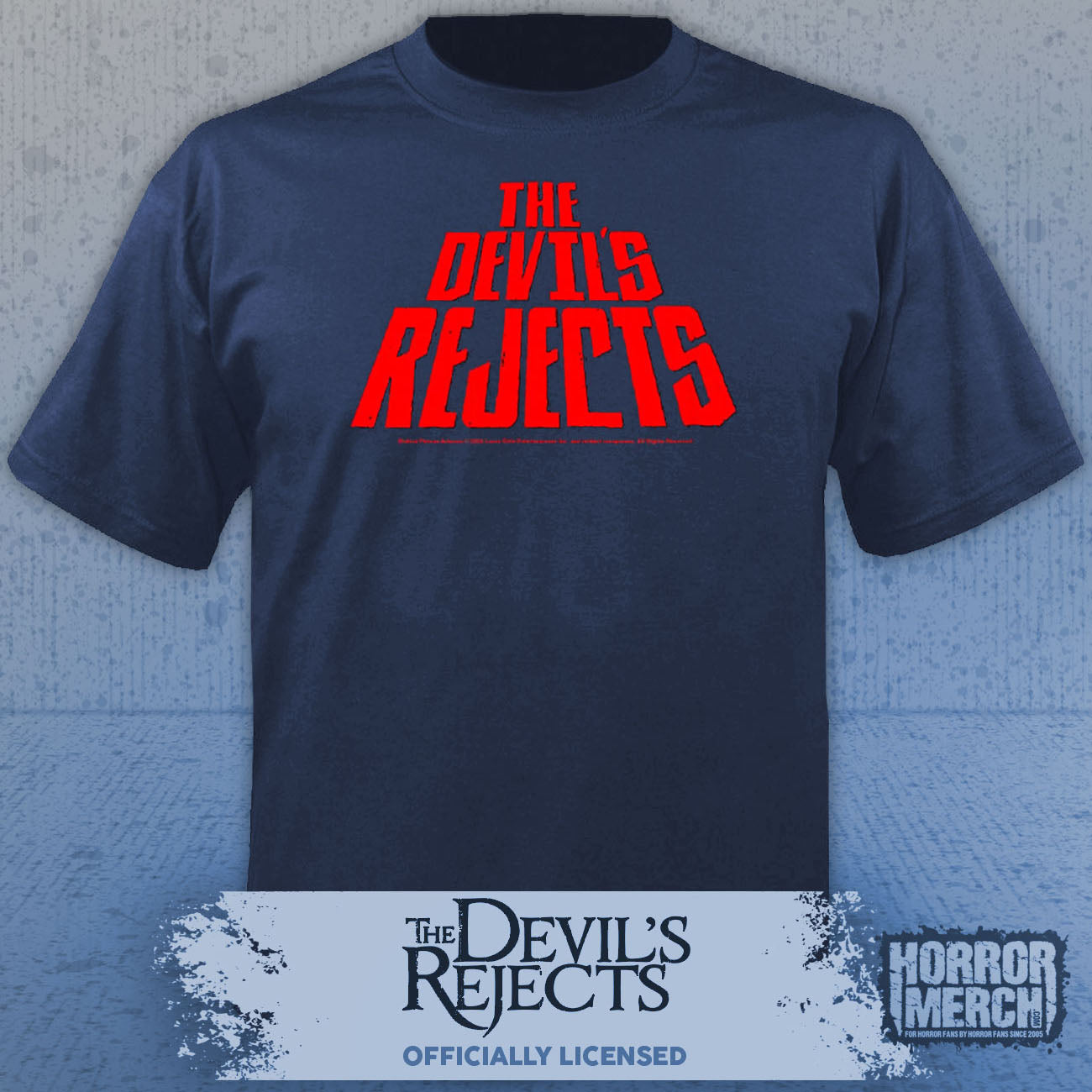 Devils Rejects - Logo Mens Shirt (Blue)