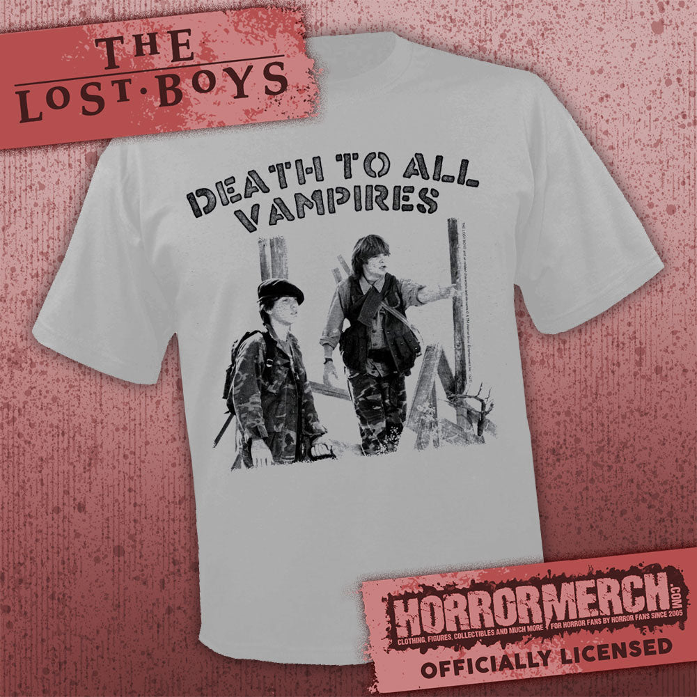 Lost Boys - Death To All Vampires (Gray) Mens Shirt