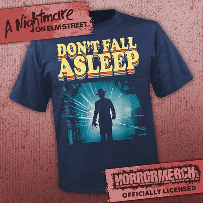 Nightmare On Elm Street - Dont Fall Asleep (Boiler Room - Navy) Mens Shirt