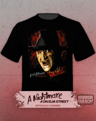 Nightmare On Elm Street - Close-Up (Laugh) Mens Shirt