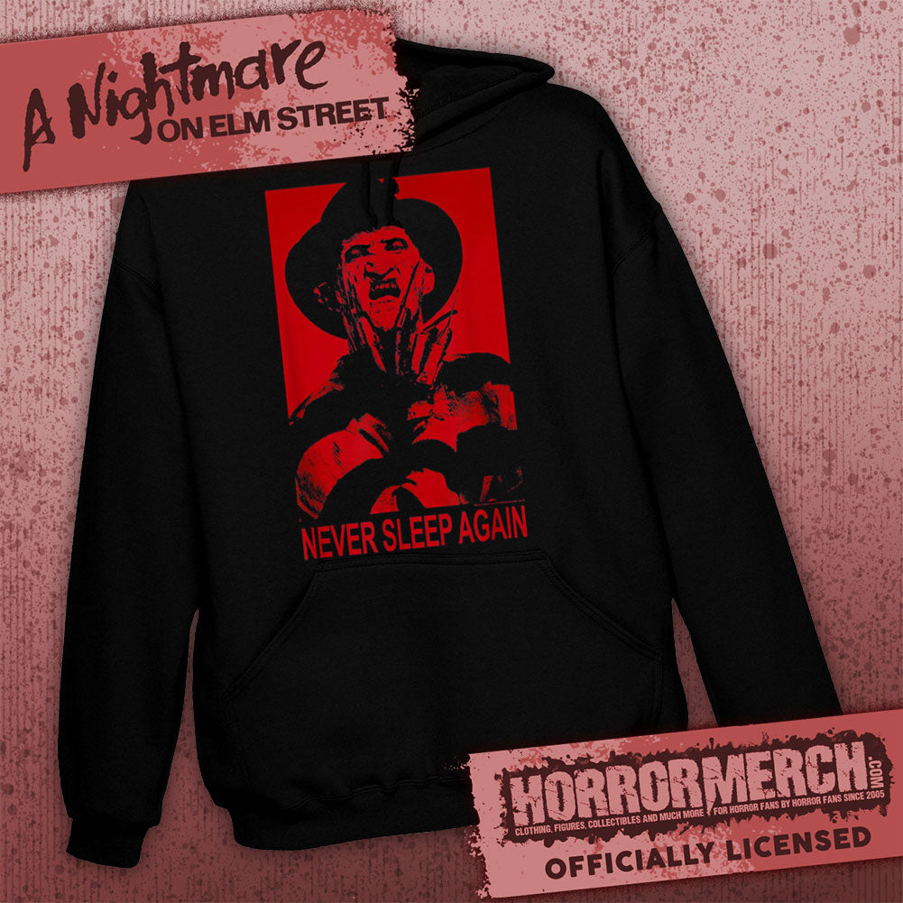 Nightmare On Elm Street - Never Sleep Again (Red) Hooded Sweatshirt