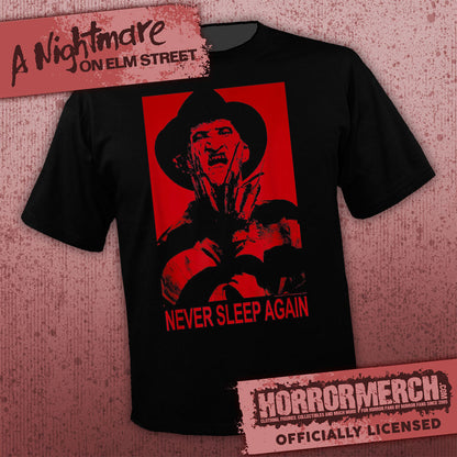 Nightmare On Elm Street - Never Sleep Again (Red) Mens Shirt