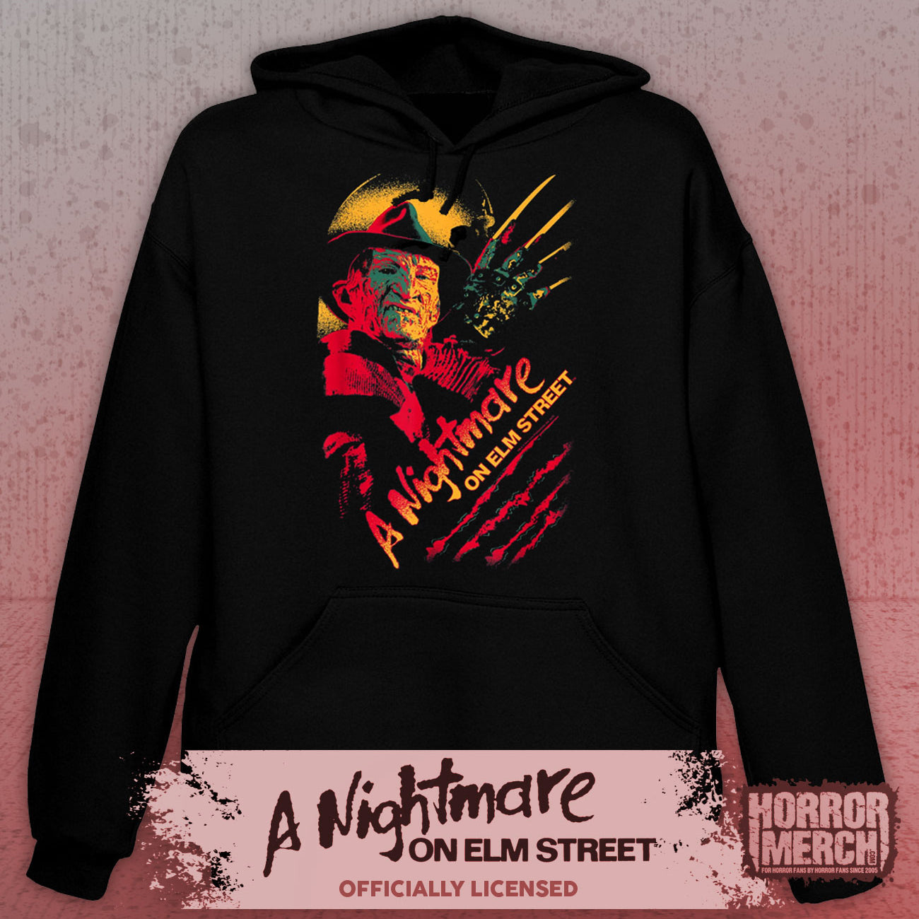 Nightmare On Elm Street - Neon Hooded Sweatshirt