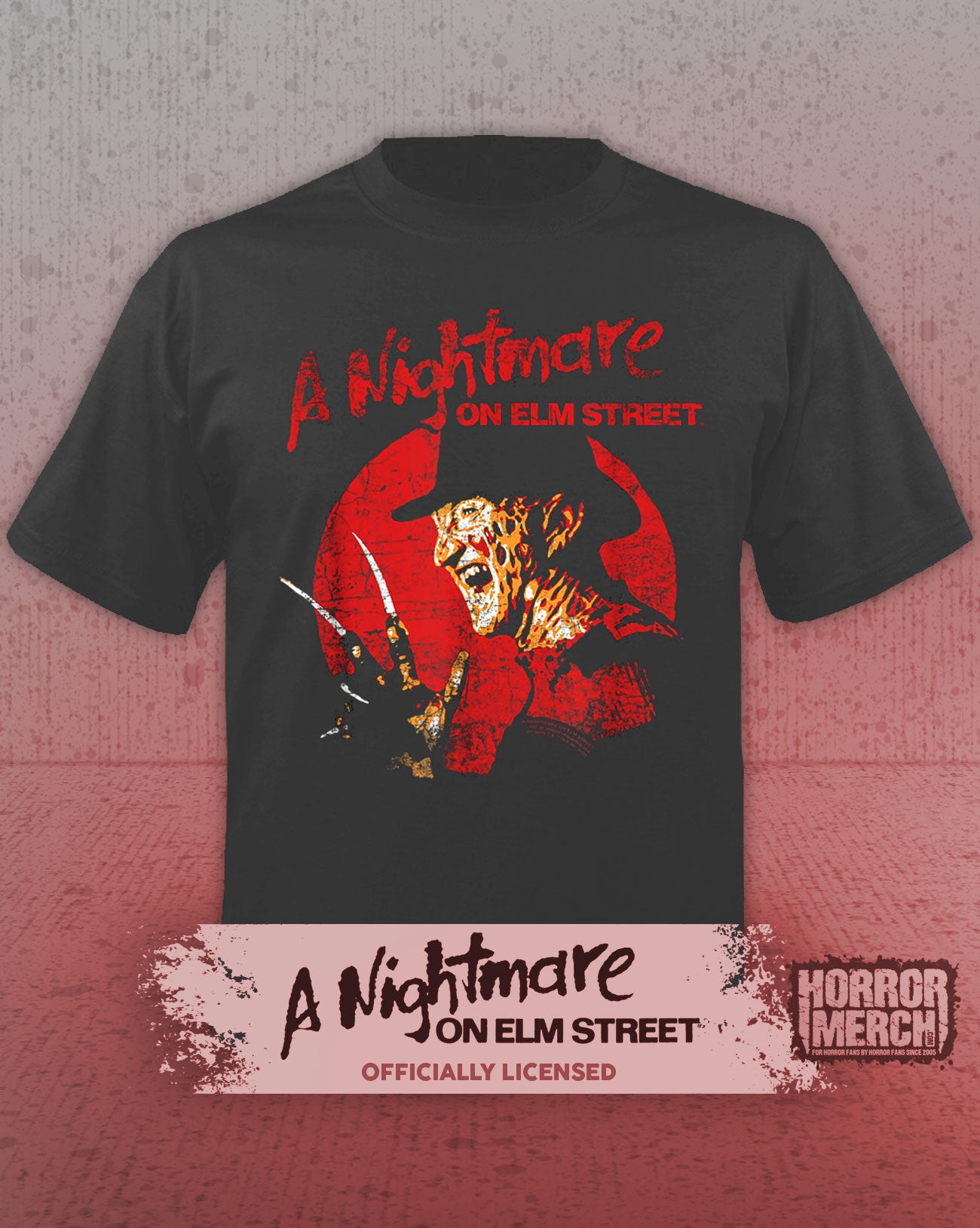 Nightmare On Elm Street - Laugh Mens Shirt (Gray)