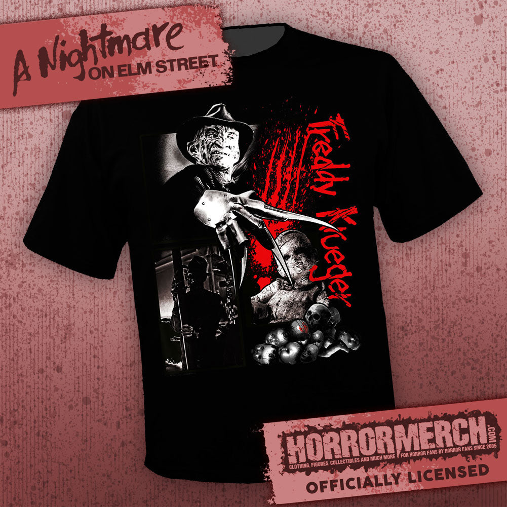 Nightmare On Elm Street - Collage (BW) Mens Shirt