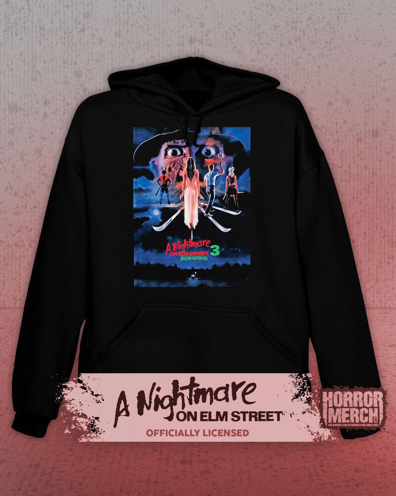 Nightmare On Elm Street - Dream Warriors Poster Hooded Sweatshirt