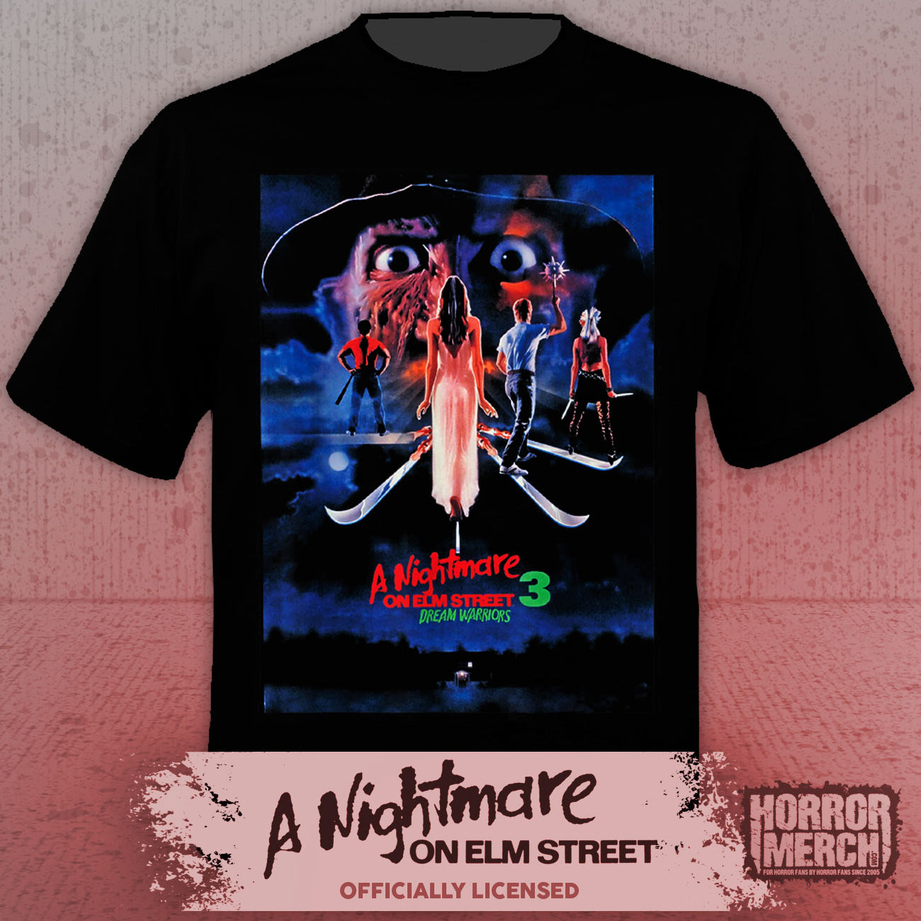 Nightmare On Elm Street - Dream Warriors Poster Mens Shirt