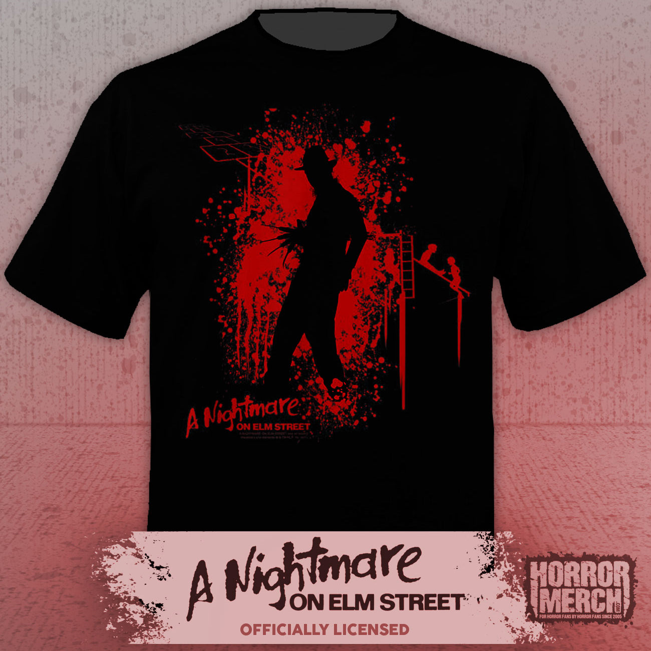 Nightmare On Elm Street - Freddy Splatter Mens Shirt