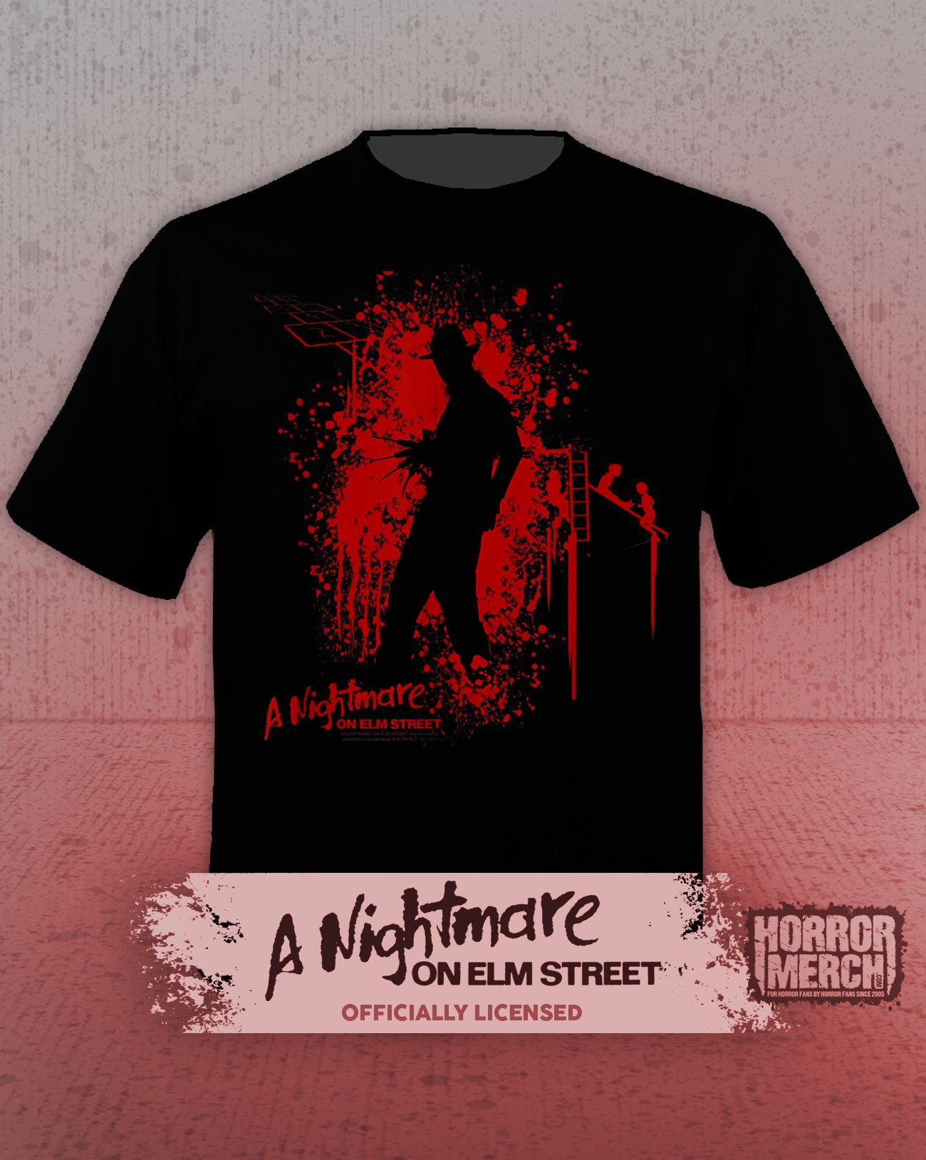 Nightmare On Elm Street - Freddy Splatter Mens Shirt
