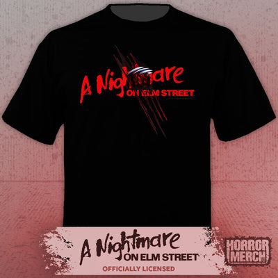 Nightmare On Elm Street - Slash Logo Mens Shirt
