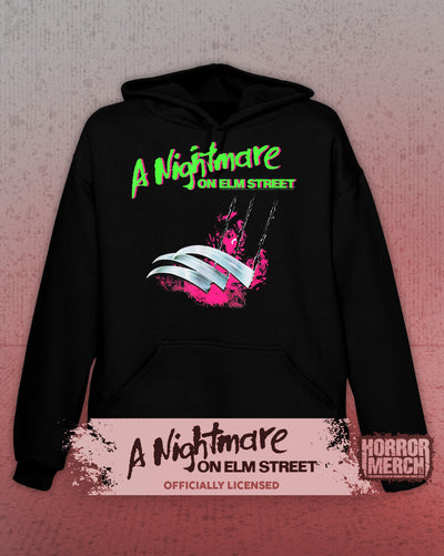 Nightmare On Elm Street - Neon Slash Hooded Sweatshirt