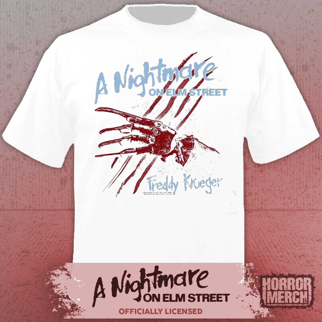Nightmare On Elm Street - Slasher Mens Shirt (White)
