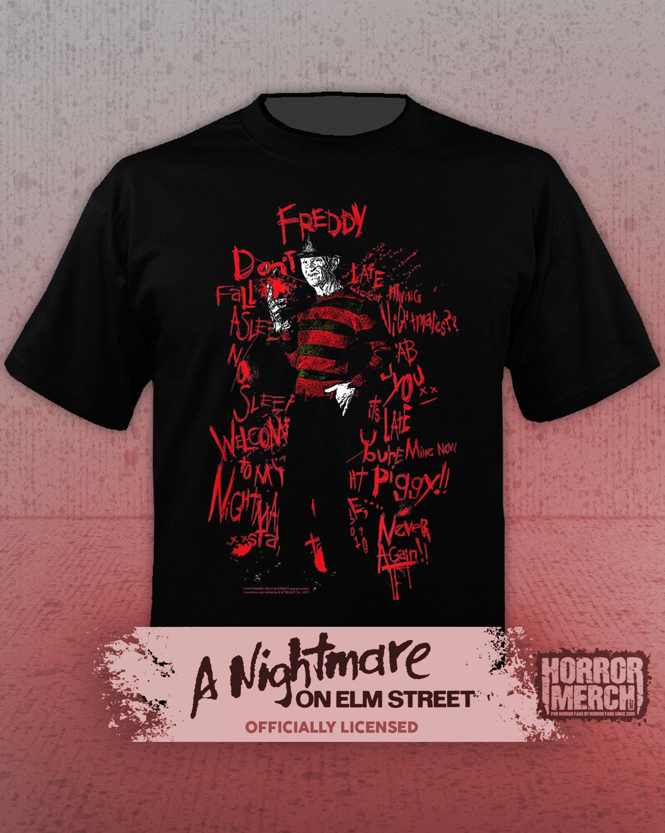 Nightmare On Elm Street - Scribble Mens Shirt