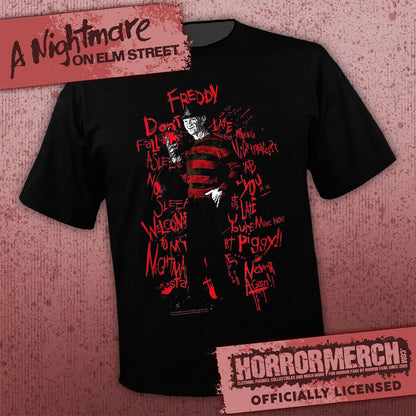 Nightmare On Elm Street - Scribble Mens Shirt