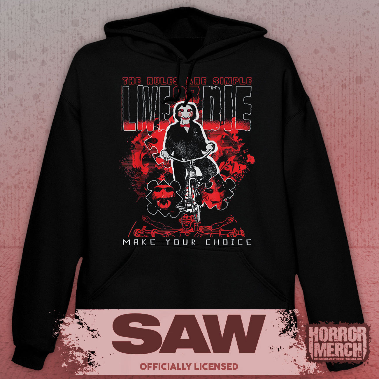 Saw - Rules Are Simple Horror Hooded Sweatshirt