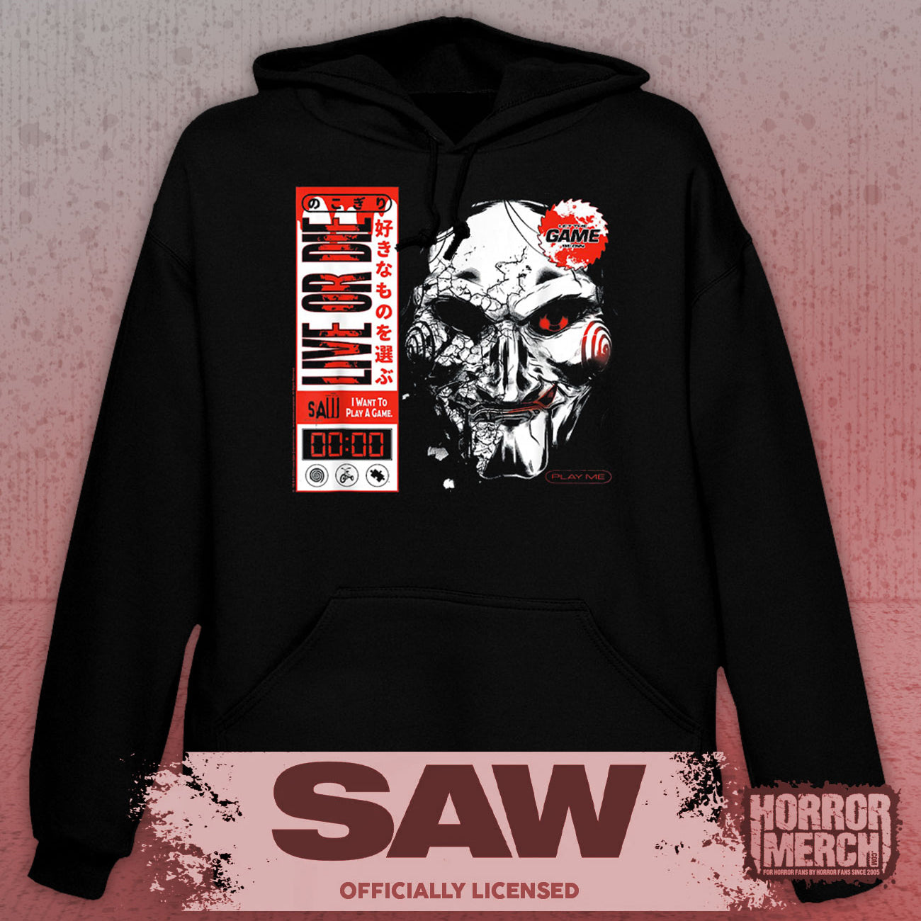 Saw - Play Me Horror Hooded Sweatshirt