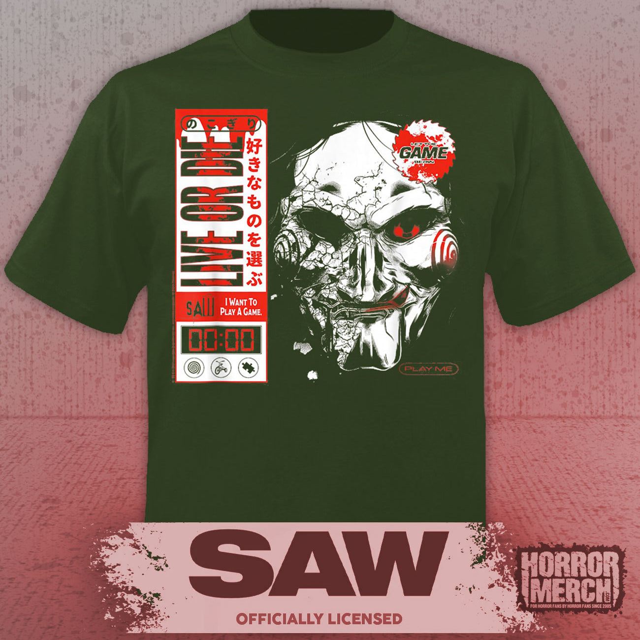 Saw - Play Me Horror Women's T-Shirt (Green)