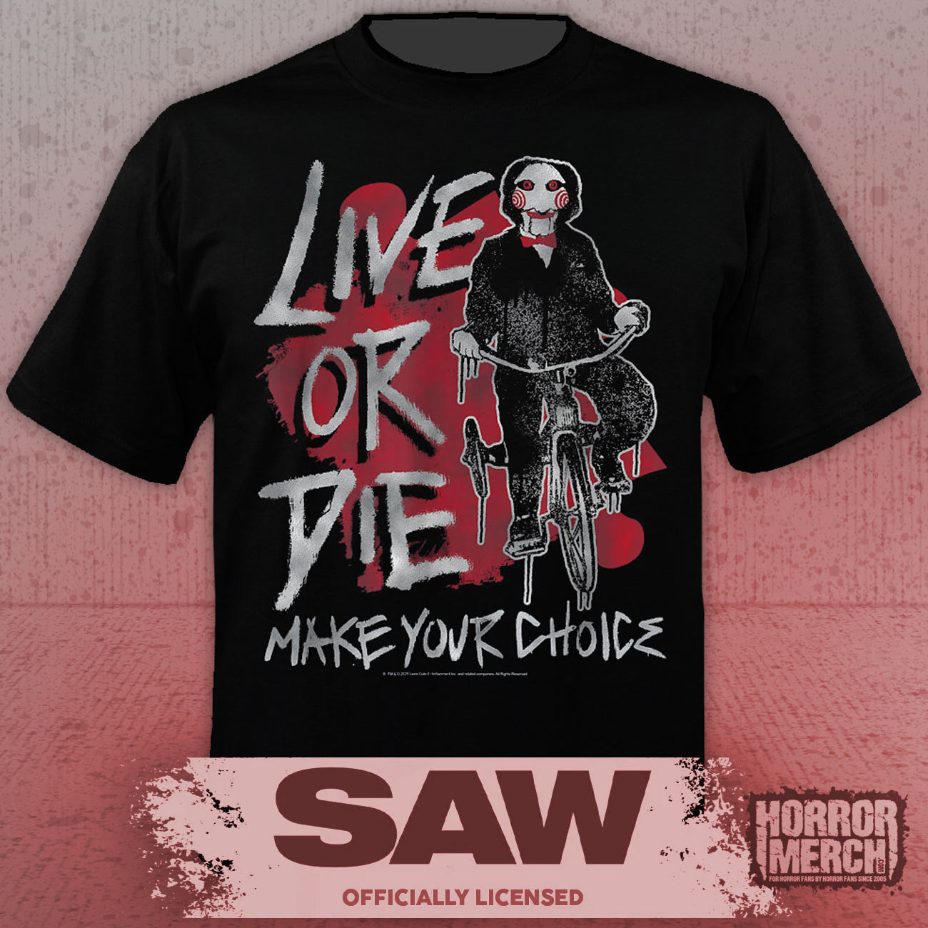 Saw - Live Or Die (Bike) Men's T-Shirt