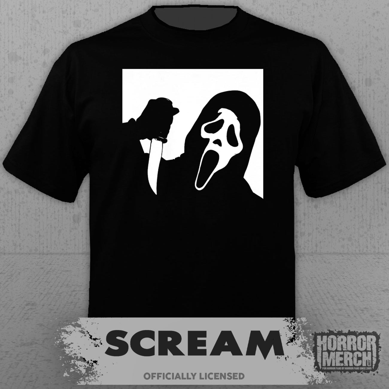 Scream - Poster (BW) Mens Shirt