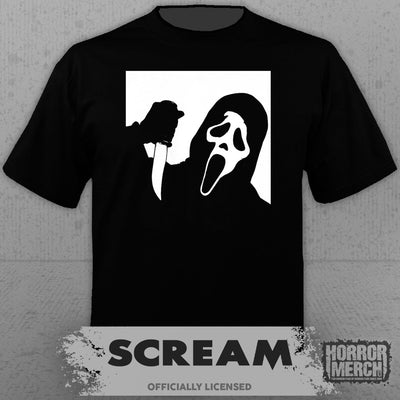 Scream - Poster (BW) Mens Shirt