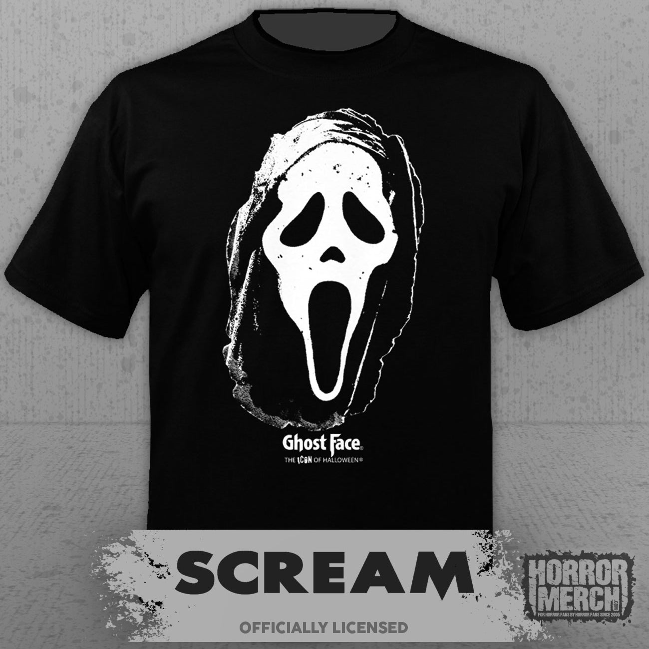 Scream - Distressed Mask Mens Shirt