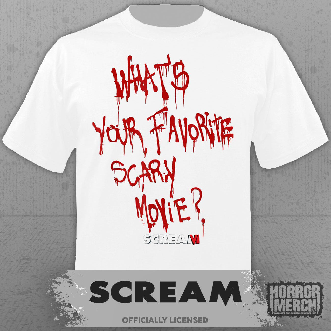 Scream - Whats Your Favorite Scary Movie Women's T-Shirt (White)