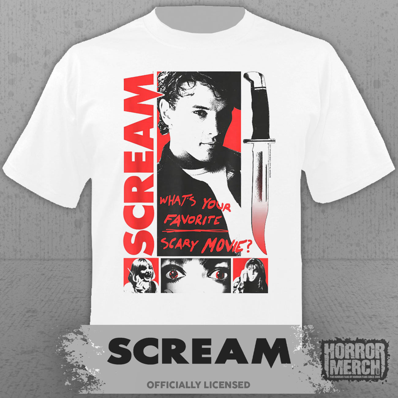 Scream - Billy (Collage) Women's T-Shirt (White)