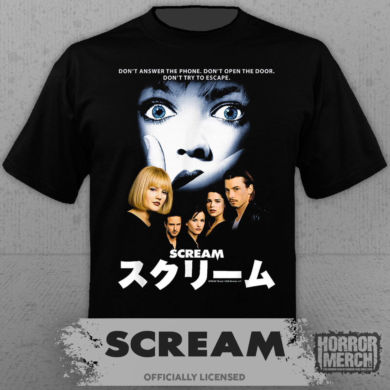 Scream - Poster Kanji Men's T-Shirt