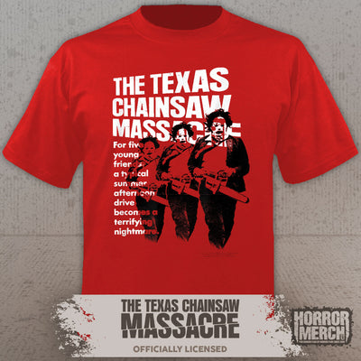 Texas Chainsaw Massacre -  Running Mens Shirt (Red)