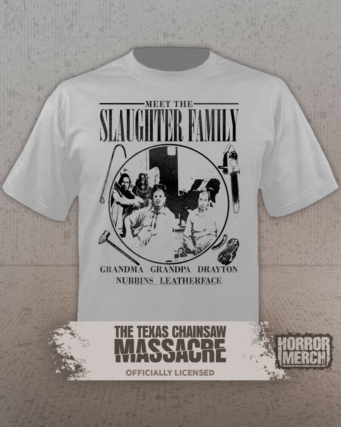 Texas Chainsaw Massacre - Sawyer Family Mens Shirt (Gray)