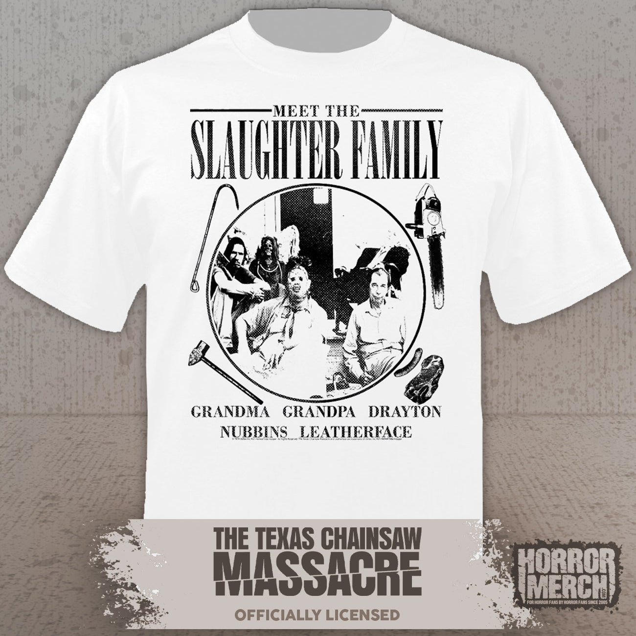 Texas Chainsaw Massacre - Sawyer Family Womens Shirt (White)