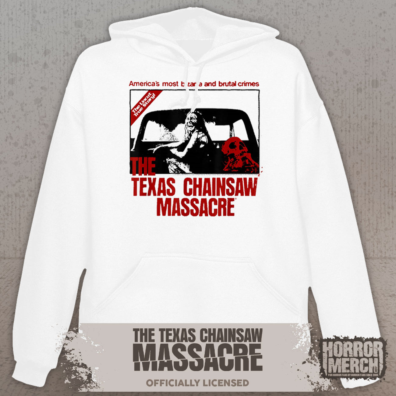 Texas Chainsaw Massacre - Bloody Sally Hooded Sweatshirt (White)