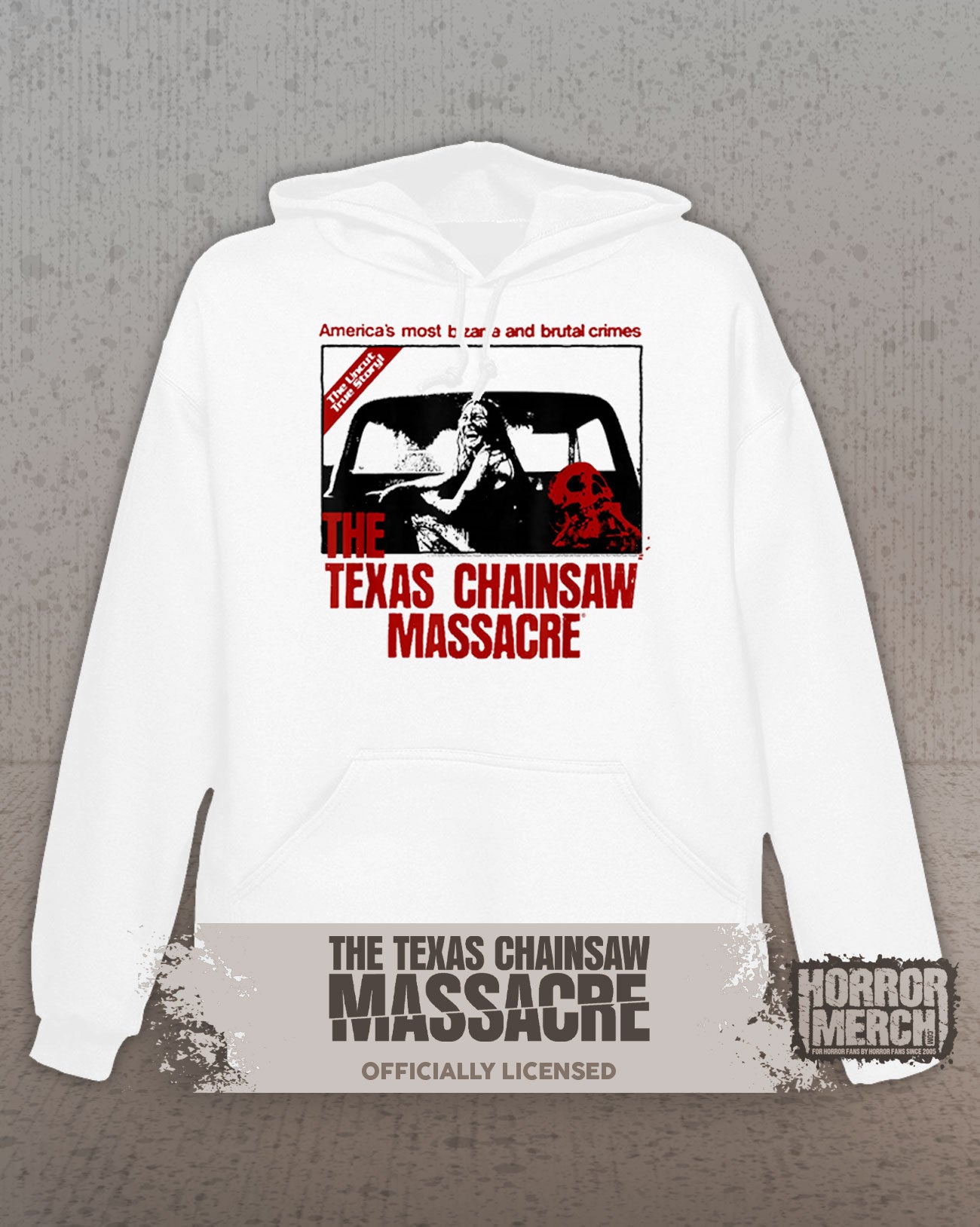 Texas Chainsaw Massacre - Bloody Sally Hooded Sweatshirt (White)