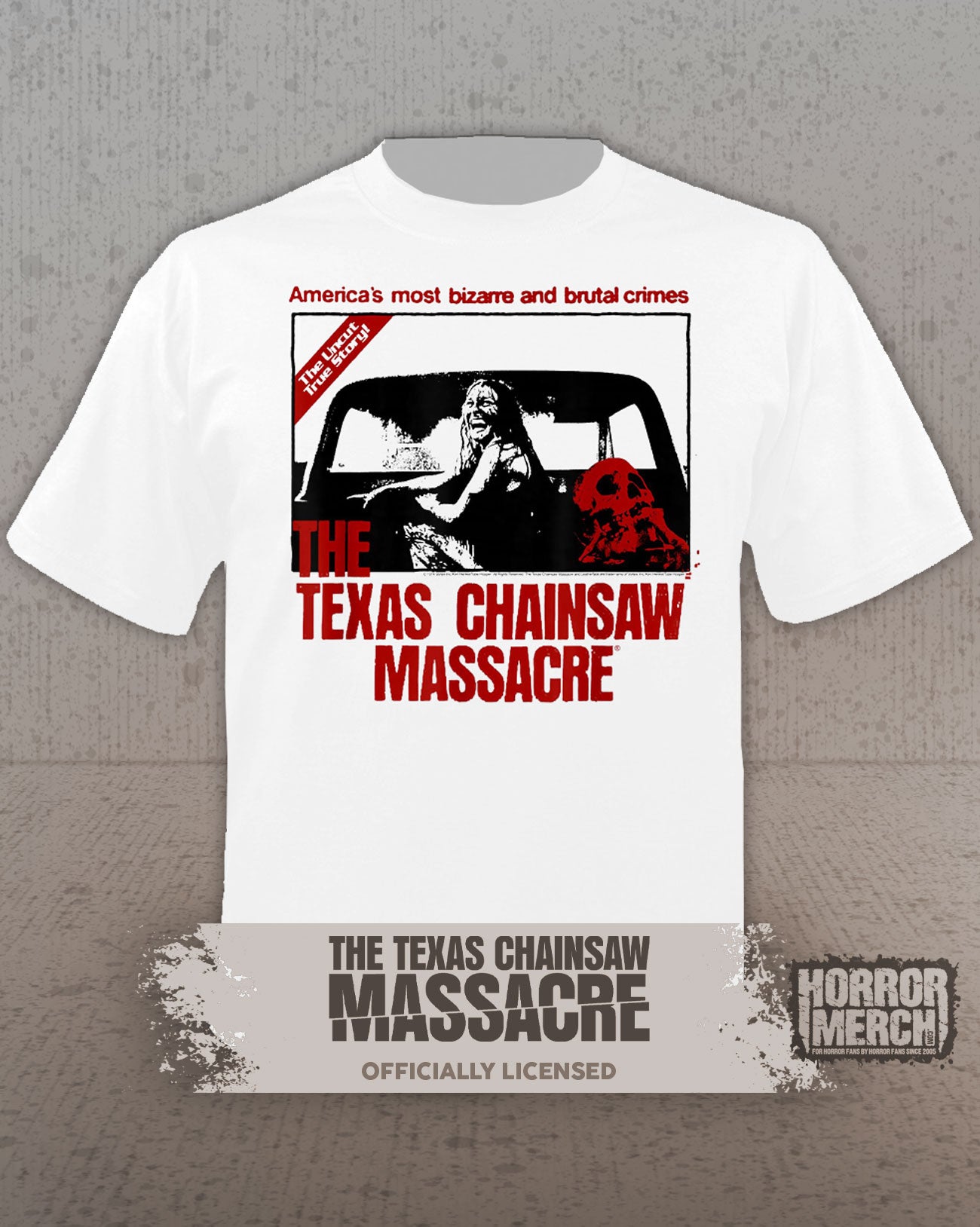 Texas Chainsaw Massacre - Bloody Sally Mens Shirt (White)