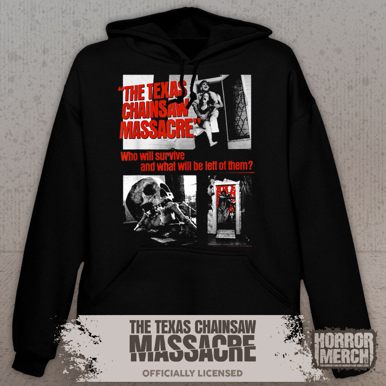 Texas Chainsaw Massacre - Collage (Who Will Survive) Hooded Sweatshirt