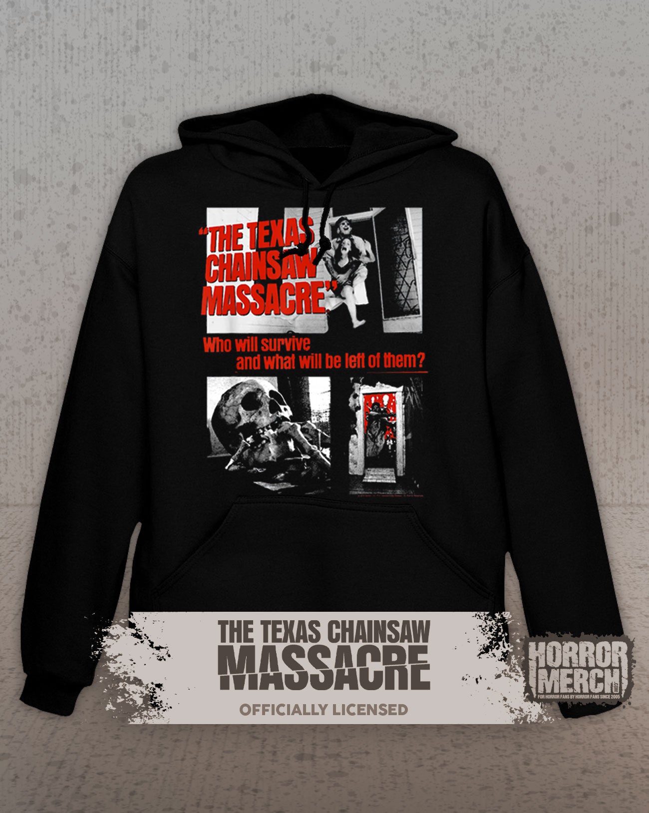 Texas Chainsaw Massacre - Collage (Who Will Survive) Hooded Sweatshirt