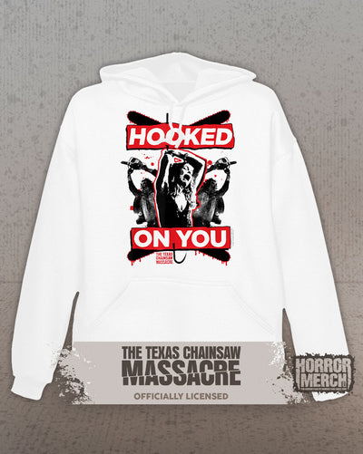 Texas Chainsaw Massacre - Hooked On You Hooded Sweatshirt (White)