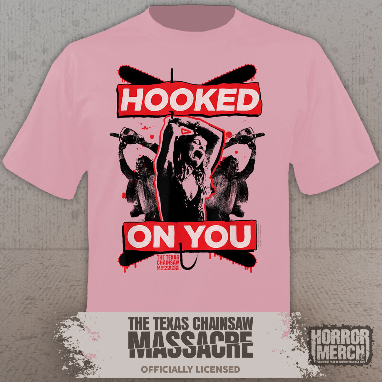 Texas Chainsaw Massacre - Hooked On You Womens Shirt (Pink)