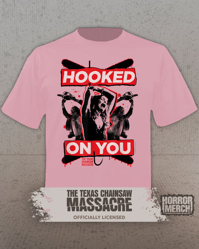 Texas Chainsaw Massacre - Hooked On You Mens Shirt (Pink)