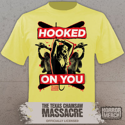 Texas Chainsaw Massacre - Hooked On You Womens Shirt (Yellow)