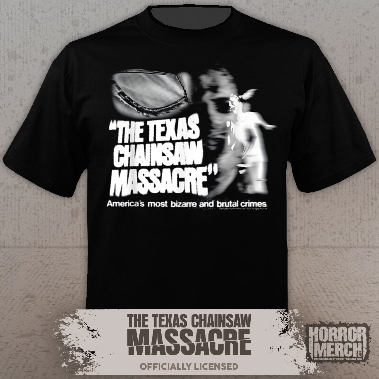 Texas Chainsaw Massacre - TV Guide Poster Mens Shirt