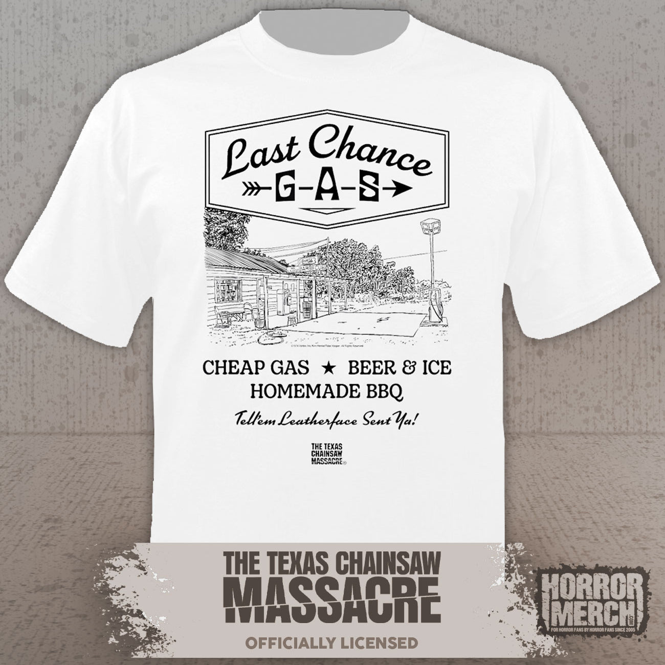 Texas Chainsaw Massacre - Gas Station Womens Shirt (White)