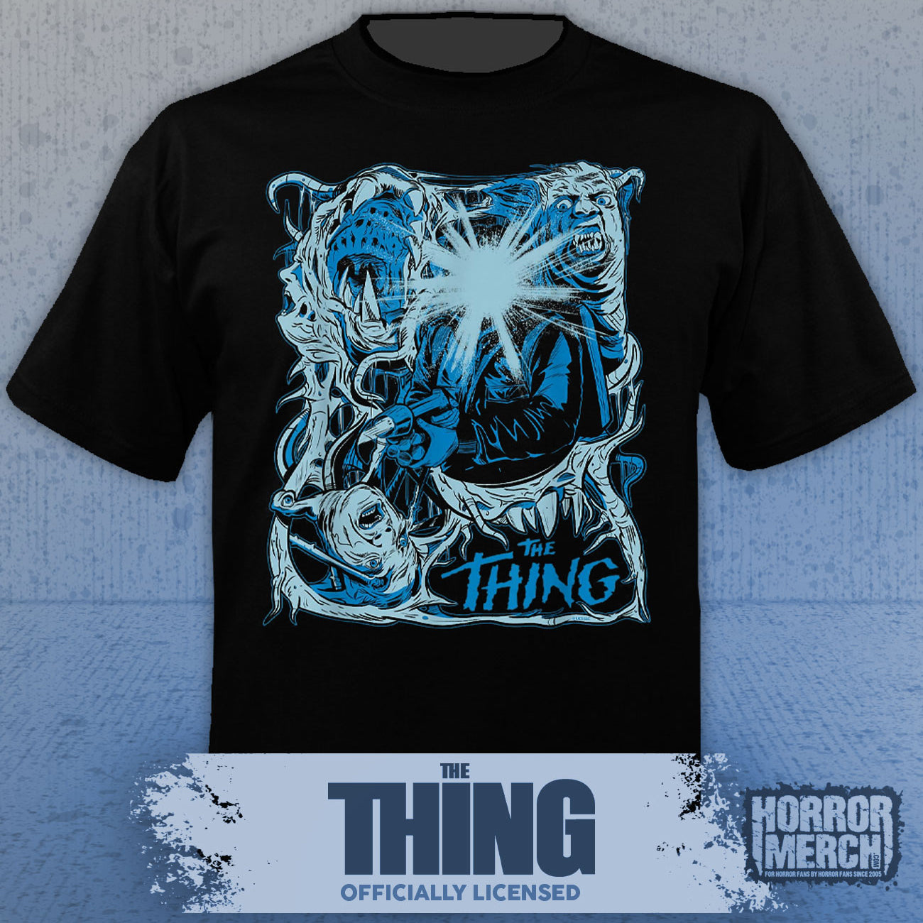 Thing - Blue Sketch Mens Shirt