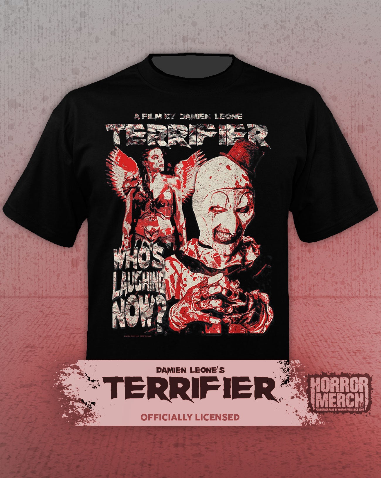 Terrifier - Whos Laughing Now Collage Womens Shirt