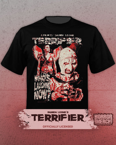 Terrifier - Whos Laughing Now Collage Mens Shirt