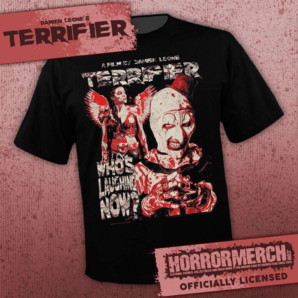 Terrifier - Whos Laughing Now Collage Womens Shirt