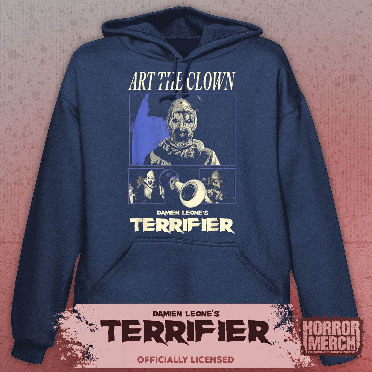 Terrifier - Horn Hooded Sweatshirt (Blue)